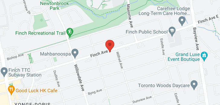 map of 177 FINCH AVE E